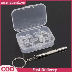 XUAN 1 Bộ Kính Silicon Miếng Lót Mũi Túi Khí Mềm Chống Trơn Trượt Đệm Khí Bol Kính Mắt Miếng Lót Mũi Với Tua Vít Kính Mắt Phụ Kiện VN