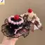 < YEI > Kẹp Tóc Bánh Ren Gothic Dễ Thương Trẻ Em Kẹp Tóc Mũ Đội Đầu Phụ Kiện Tóc Kawaii Nữ Bé Gái Trang Trí Tóc Mới