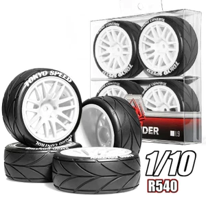 4 Lốp Cao Su Lục Giác 65mm 12mm Lốp Bánh Xe Cho Tamiya TT01 TT01E TT02 TT02B TA06 XV01 XV02 PTG-2 1 / 10 TA06 HSP HPI Kyosho RC Racing Xe Nâng Cấp Phần
