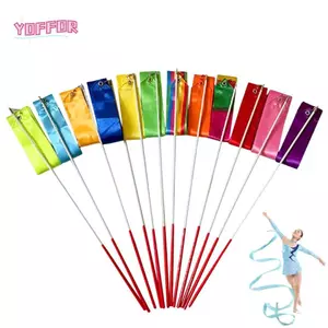 YOFFOR Dance Ribbon Streamer Twirling Rod Đồ chơi trẻ em Nhảy múa 4 mét