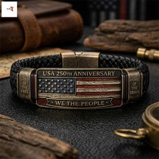 250 Kỷ Niệm Tự Do Di Sản-Bracelet Đại Bàng Thiết Kế Dây Bện Trang Sức Cho Nam Nữ