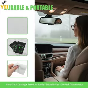 < YEI > 10 Chiếc Vải Chống Sương Mù Microfiber Da Lộn Có Thể Tái Sử Dụng Để Vệ Sinh Ống Kính Kính Dễ Dàng Mang Theo Cho Công Việc Học Tập Du Lịch Ngoài Trời Mới