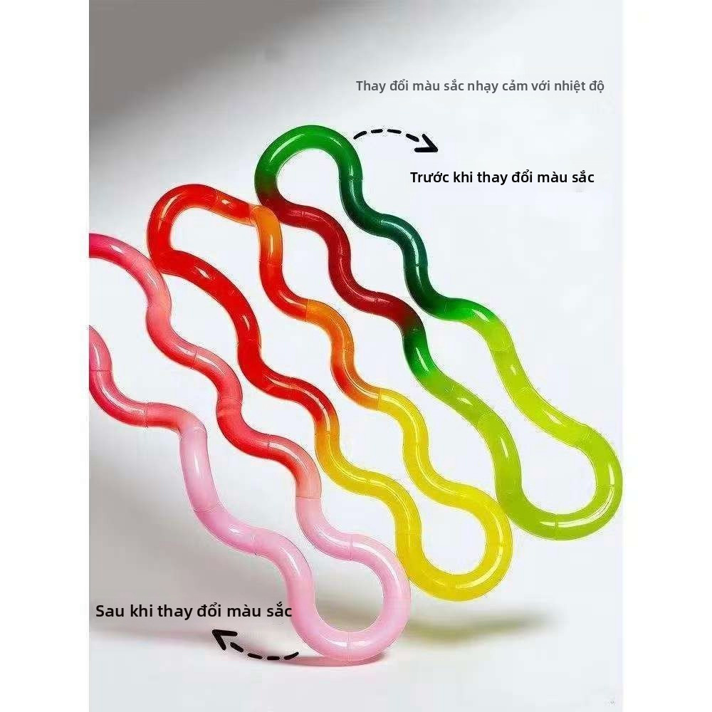 【🇻🇳Có sẵn kho】Xoắn Rối Cuộn Dây Chống Căng Thẳng Nhiều Màu Cảm Giác Fidget Đồ Chơi Trẻ Em Quà Tặng