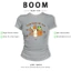 BOOM Áo Baby Tee Nữ Cotton Ôm Body-Áo Thun Ngắn Tay Y2K In Hình PhongCách Mùa Hè, Cổ Tròn Hàng Đầucách hàn quốc phong209