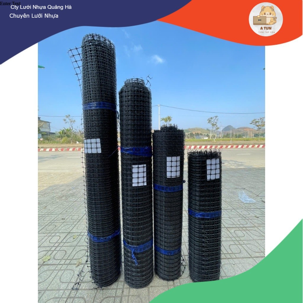 (Loại 2) Lưới Nhựa Dẻo Mắt 3,5x3,5cm lưới nhựa hàng rèo 1m đến 2m dài ~50m- Lưới Nhụa Nguyên Sinh