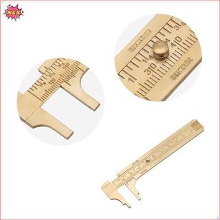 Cân đồng thau Mini N & X 80 / 100mm Đồng hồ đo trượt Vernier Caliper Thước đo nhà thơ.
