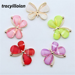 TRACEILLOIAN 10 chiếc trang trí trang phục bướm nhiều màu sắc DIY phụ kiện trang sức