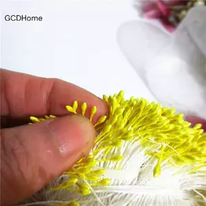 GCDHome 400 Chiếc Mini Hoa Stamen Ngọc Trai Nhân Tạo Pistil Đôi Đầu DIY Hoa Thủ Công Cho Đám Cưới Trang Trí Kim Chỉ Thêu Sò HOT