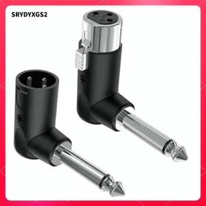 Đầu nối XLR 3 chân (nữ) sang 6.35 Mm (1 / 4 ") Bộ chuyển đổi góc phải, dành cho máy trộn phòng thu