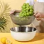 Bộ Inox Nhật Bản Thoát Mì 304 Quy Mô Lưu Vực Nướng Bánh Hàn Quốc Đánh Trứng Loại Giỏ Salad 6GSQ