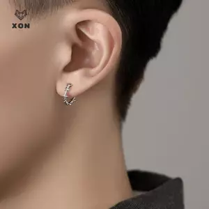 Bông tai hình học thời trang nam dành cho nam Bông tai Hip-Hop Punk Món quà trang sức [Mina]