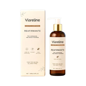 Dầu dưỡng thể tự nhiên làm săn chắc Viareline 100ml - Dầu Massage làm săn chắc da không chứa độc ác 100% Vegan - Dầu dưỡng ẩm sâu Làm mịn cơ thể 3.38FL OZ