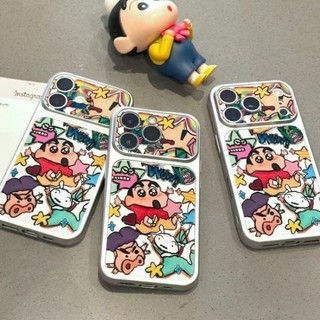 Dành Cho IPhone 17 16 15 14 Plus 13 12 11ProMax X XR XS Phim hoạt hình trắng nhỏ mới lớn cửa sổ điện thoại trường hợp