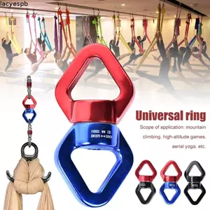 Carabiner xoay LACYES, hạng nặng 360° Xoay 30kN Xoay Carabiner, Xoay Xoay Chống Rối Đầu Nối Xoay Đa Năng Leo Núi Ngoài Trời