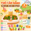 【SKISOPGO】Nông Trại nhổ Củ Cải,Bé Phân Biệt Màu Sắc Trò Chơi Ghi Nhớ Montessori Đồ chơi,Phát Triển Tư Duy Trí Tuệ