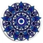 1 Cái Tròn Bằng Gỗ Trang Trí Khay Tối Mandala Hoa Chân Khay Trang Trí Bàn