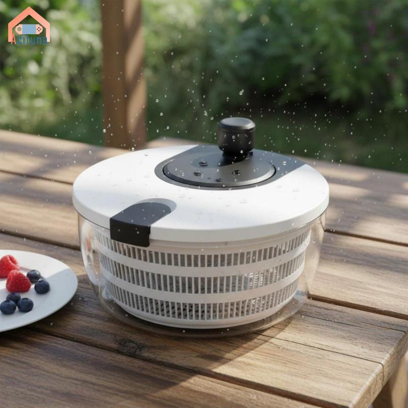 Hướng dẫn sử dụng Máy quay rau củ Vận hành bằng tay Máy sấy Salad Máy lọc rau củ Giỏ thoát nước nhà bếp để cắt Prep