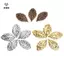 Thời Trang 50 Chiếc Lá Filigree Kim Loại Thủ Công Trang Sức DIY Phụ Kiện Mặt Dây Chuyền [Mina]