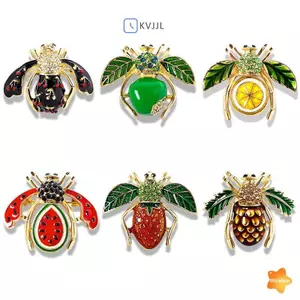 Nữ Pha Lê Ong Trâm Men Động Vật Kim Cương Giả Pin Thanh Lịch sel Trâm Cài Cho Tiệc Sự Kiện Thời Trang Thường Ngày Mới