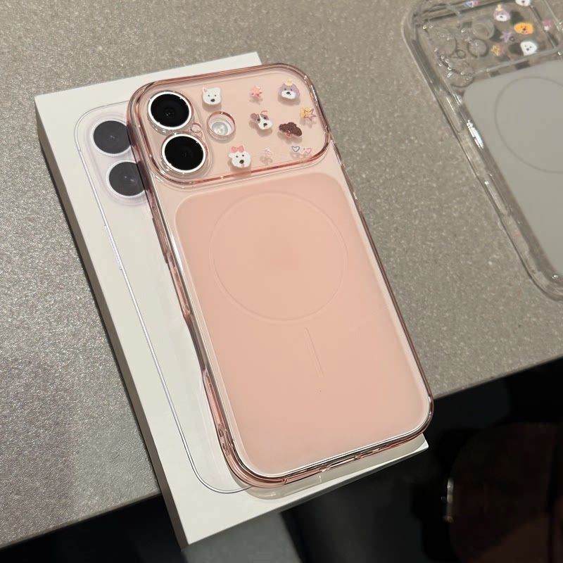 Bao da điện thoại cho thú cưng đáng yêu, phù hợp với 17pro/15pro,mô phỏng hút từ14/16