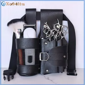 XOITU Thợ Cắt Tóc Kéo Túi Kẹp Lược Làm Tóc Cắt Tóc Bao Da Túi Đựng Dụng Cụ Salon Eo Pa Thắt Lưng Túi Da PU VN