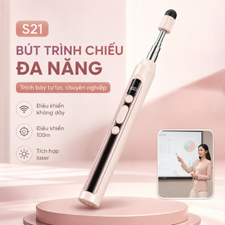 Bút Trình Chiếu PPT Laser S21 Đa Chức Năng Có Timer Cho Giáo Viên Kinh Doanh