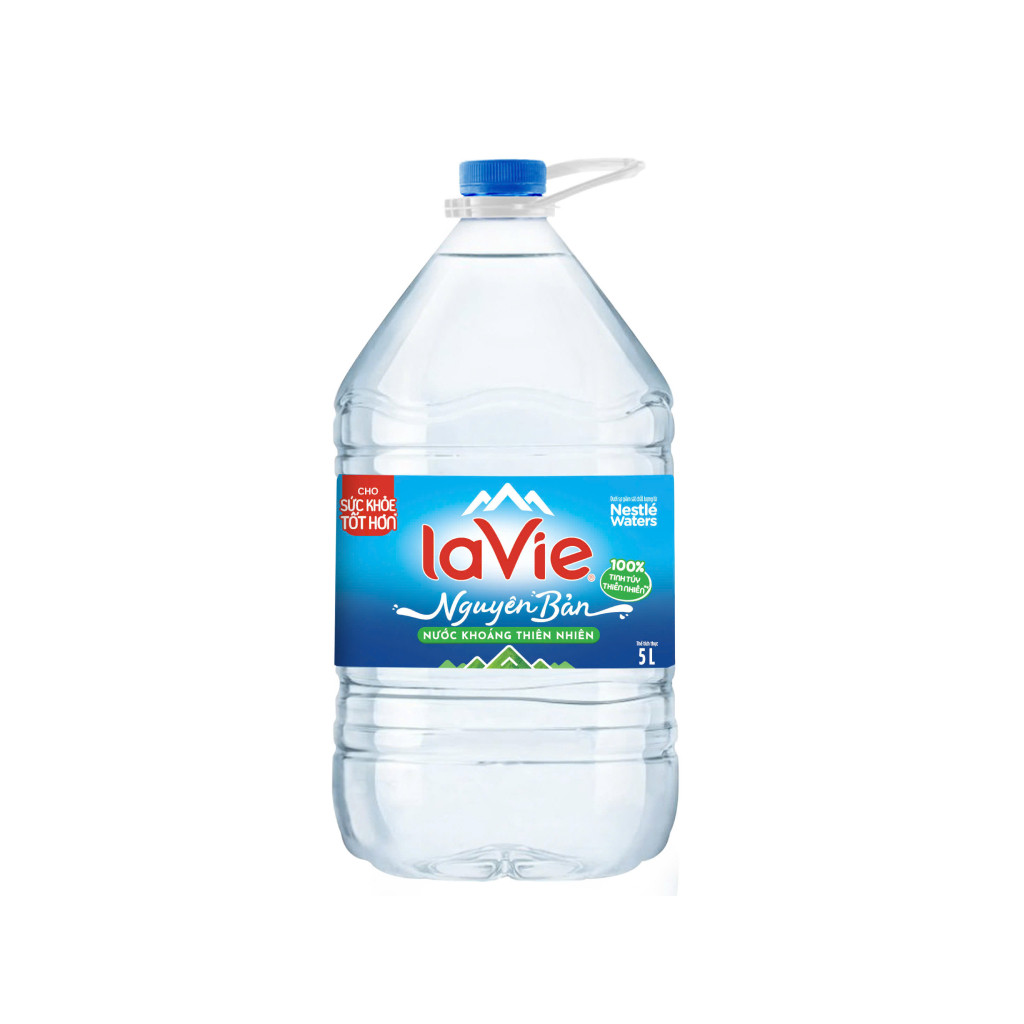 Thùng 4 bình nước khoáng La Vie 5 lít