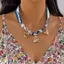 AqToCna Phong Cách Bohemian Satin Khăn Nelace Vintage Hoa Trái Tim Nơ Anh Đào Quyến Rũ Khăn Mặt Dây Chuyền Thời Trang Nữ Trang Sức Phụ Kiện AqToCna