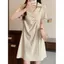 Đầm mm béo cỡ lớn mùa hè Phong cách Trung Quốc mới cải tiến Vỏ sườn xám bụng Ôm hơn Váy trung dài