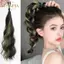 PANPIA Tóc Nối Dài Tóc Giả Đuôi Ngựa Xoăn Sóng Tự Làm, Tóc Bun Bím, Dụng Cụ Tạo Kiểu Tóc Nhanh