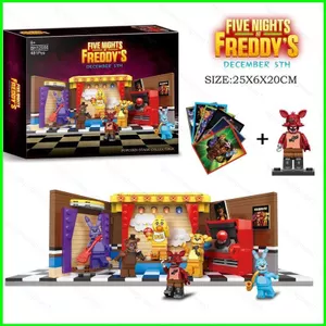 PS1 6 Chiếc Năm Đêm Tại Freddy 's Bonnie Freddy Fazbear Chica Nhân Vật Hành Động Khối Xây Dựng Đồ Chơi Mô Hình SP1