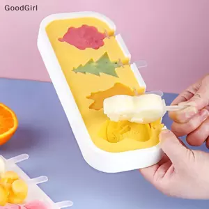 Khuôn Popsicles 4pa Trẻ Em Hình Dạng Dễ Thương Khuôn Silicon Popsicle Không Chứa BPA Khuôn Làm Kem Có Thể Tái Sử Dụng Popsicle Maker Pudding Mold VN