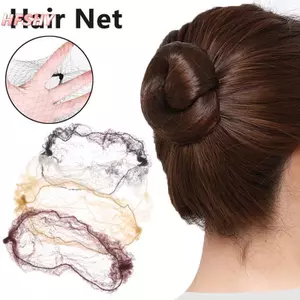 HFSHY 50 Chiếc Lưới Tóc Co Giãn Gói Lưới Vô Hình Để Cố Định Bun Nhẹ Cho Nhân Viên Deli Làm Bánh Giáo Viên Khiêu Vũ VN
