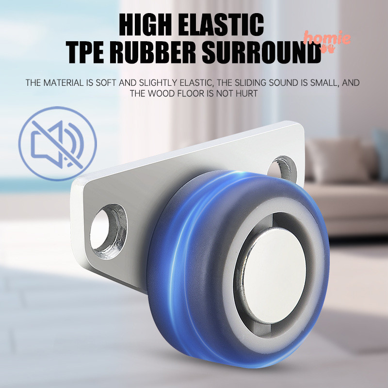 ✨Homie✨ Bánh xe nhựa PP màu đen, con lăn đỡ cửa, thích hợp cho tủ và xe đẩy chịu lực