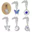 Nhíp Giả Bụng Nhẫn Dangling Rốn Nhẫn Nữ Bướm Trái Tim Mặt Trăng Tòn Ten Kẹp Trên Bụng Nút Nhẫn Không Xuyên Trang Sức VN