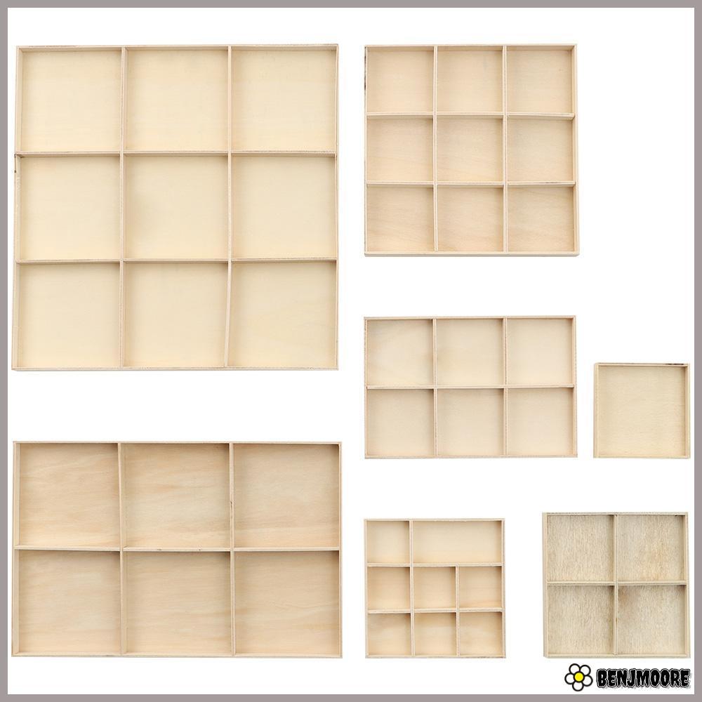 BENJMOORE Chậu Hoa Khay Gỗ Dụng Cụ Mỹ Phẩm Bảo Quản Chậu Đứng Chia Ngăn Kéo Để Bàn Sắp Xếp