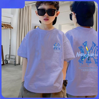 Áo phông cotton Bé trai umico với áo cổ tròn họa tiết graffiti mát mẻ