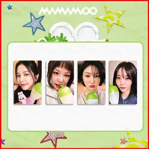 BH2 4 Cái / bộ MAMAMOO Năng Lượng Mặt Trời LOMO Thẻ Moon Byul Hwa Sa Bưu Thiếp Bộ Sưu Tập KPOP Ngôi Sao Ngoại Vi HB2