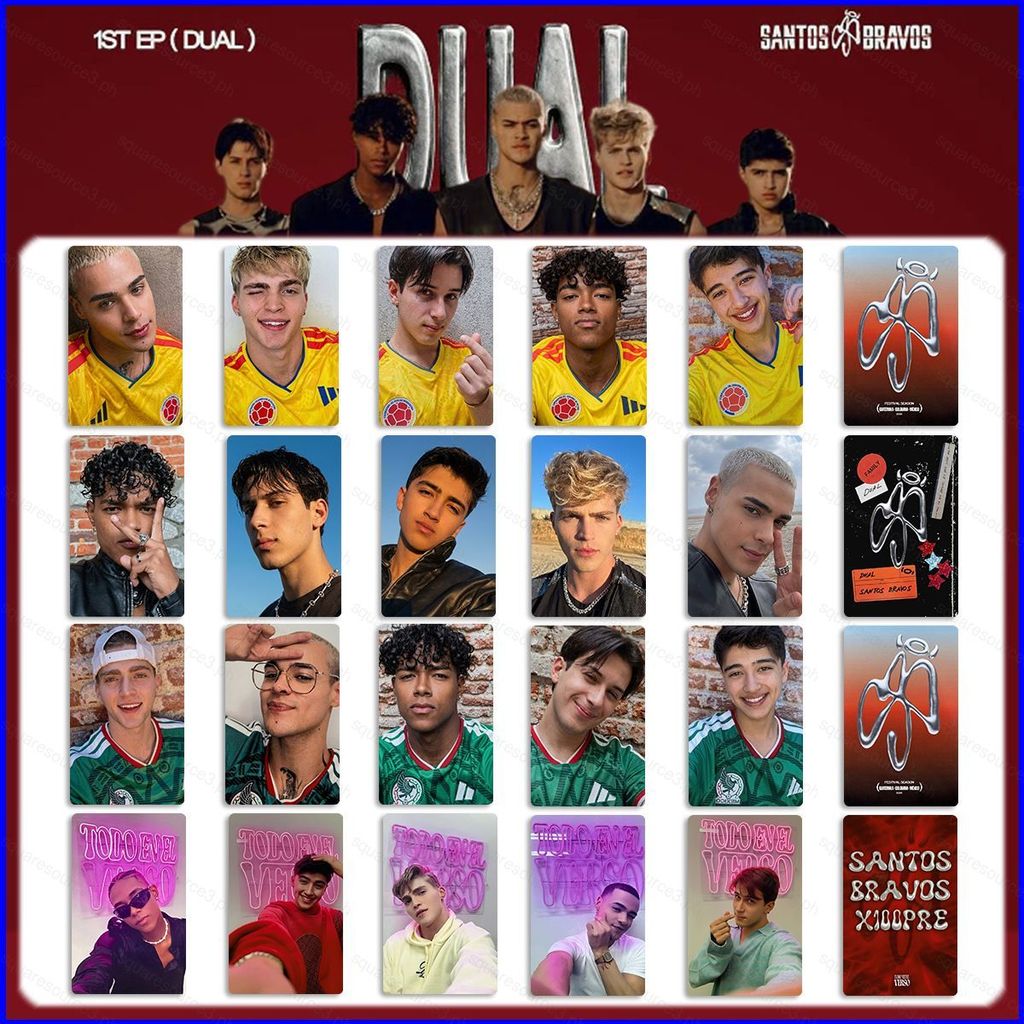 SQ3 5 Cái / bộ SANTOS BRAVOS LOMO Card EP Đầu Tiên DUAL Bưu Thiếp Bộ Sưu Tập KPOP Star Ngoại Vi QS3