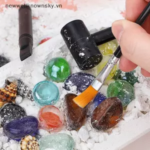 MỚI 1 Bộ Đào Đá Quý Cho Kho Báu Khủng Long Hóa Thạch Khai Thác Kho Báu Hộp Mù Trẻ Em Khảo Cổ Học Khai quật Đồ Chơi SKY
