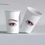 BeautifulHomeA 20 / 50 Cái Làm Đẹp Lông Mi Thực Hành Cốc Giấy Nối Mi Thực Hành Mới Bắt Đầu Lông Mi Đào Tạo Dùng Một Lần Cốc Giấy Đa Năng VN