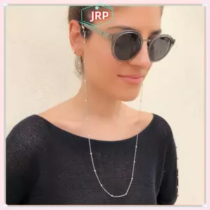 JRP Nữ Mới Vàng Kính Mắt Dây Kính Mát Đọc Sách Đính Hạt Kính Mắt Dây Ne Dây JRP