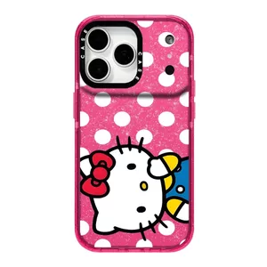 Ốp điện thoại mềm hình mèo ngọt ngào lấp lánh cho iPhone 16 15 14 Plus 13 12 11 17 Pro Max Vỏ bảo vệ chống sốc