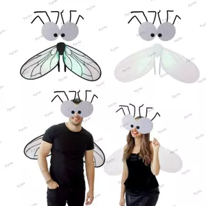 Bộ trang phục bay PYCOU, Cánh nhập vai Trang phục bay Trẻ em Cosplay Wing, Phụ kiện biểu diễn với Cánh ruồi Lễ hội Halloween