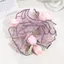 SHUPUN Lưới Hoa Scrunchie, Dây Tóc Hoa Dễ Thương Ngọt Ngào Lãng Mạn Pháp, Lưới Chấm Ngọt Ngào Xù Sheer Vải tuyn Lưới Tóc Scrunchie Tạo Kiểu Hàng Ngày