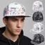 Mũ bóng chày BRAA Graffiti, Mũ bóng chày vành phẳng có thể điều chỉnh chống nắng cho nam nữ Unisex