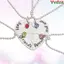 VVDZA 4 Bff Sáng tạo Người bạn thân nhất Vòng cổ quà tặng đẹp
