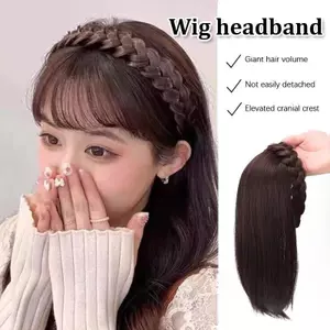 ECK Tóc Giả Dành Cho Người Phụ Nữ Tóc Ngắn Tóc Giả Xương Cá Có Tóc Giả Tích Hợp Miếng Dán Tóc Phụ Kiện Tóc HOT