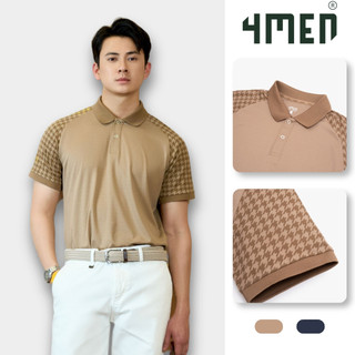 Áo Polo Rayon Nanh Sói Form Slimfit 4MEN PO162 ôm tôn dáng, vải mềm thấm hút mồ hôi, thoáng mát