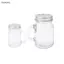 Luckyew 1 Mini Mason Jar Cho Mứt Mật Ong Di Động Chống Rò Rỉ Cà Phê Sữa Nước ép Chai Cà Phê Bảo Quản Bể Barista Phụ Kiện TQ
